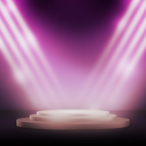 Violet Podium Spotlight Background